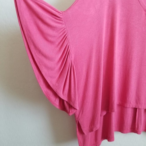 Anthro Akemi + Kin Capa Fluttered V-Neck Tunic S - Picture 2 of 5